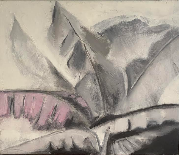 Étude 2- Plant de bananier, feuillages, 2022